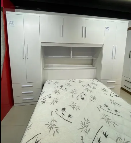 Guarda-Roupa Acoplado México 5 portas + Floripa 2 portas Casal- Produto Novo