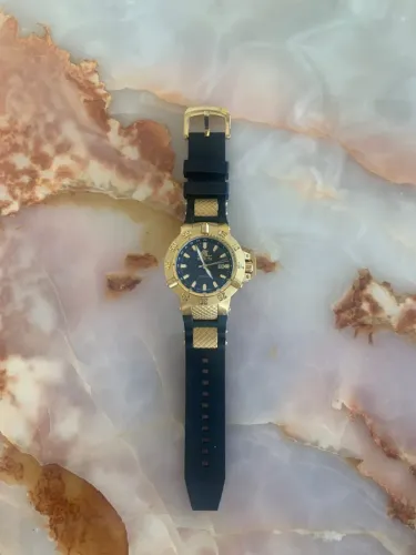 Relógio invicta subaqua noma 3 500m dourado gmt