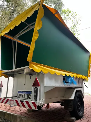 Carrinho Caldo de Cana e pastel Trailer comercial para Food Truck