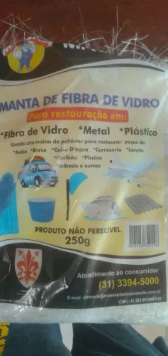Manta de Fibra de Vidro 250g para Restauração