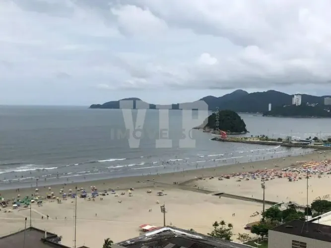 Apartamento para venda com 2 dormitórios Vista Total para o Mar em Santos