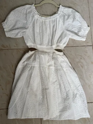 Vestido Branco- TAM 10 anos