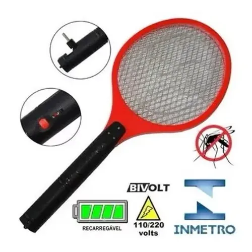 Raquete Elétrica Mata Mosquitos Bivolt - Proteja sua casa!
