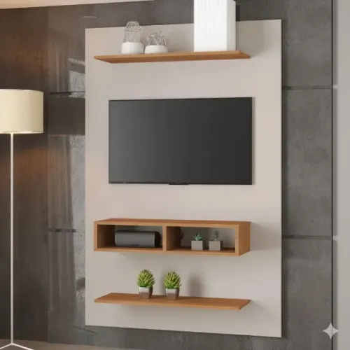Painel Bella Off White/Mel