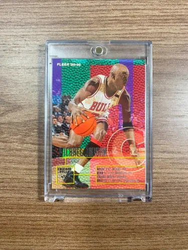 Card Michael Jordan em perfeito estado NBA 95-96 Fleer - Carta como nova! PROMOÇÃO!