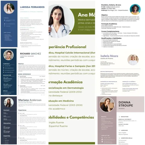 Currículo Moderno com QR Code