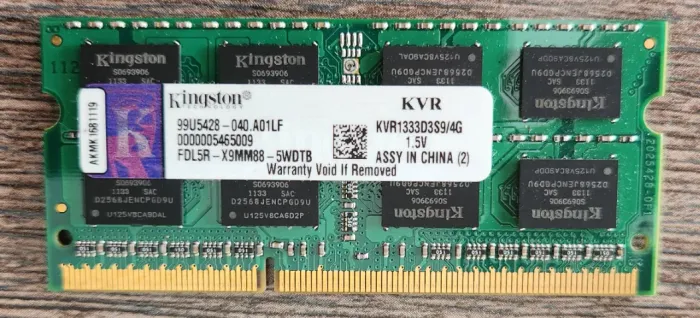 8gb Memória Ram Notebook Ddr3 4gb Kingston + 4gb Samsung 1333mhz