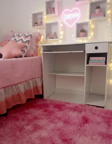 Mesa Escrivaninha Branca com Gaveta - Ótimo Estado