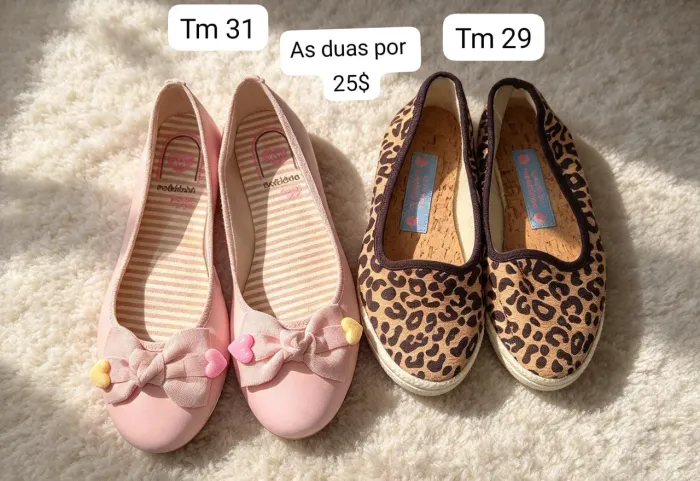 Combo de sandálias tm 29/31