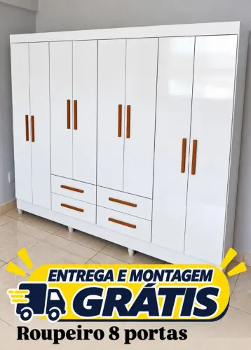 Roupeiro Branco 8 portas