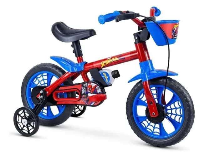 BICICLETA INFANTIL ARO 12 HOMEM ARANHA