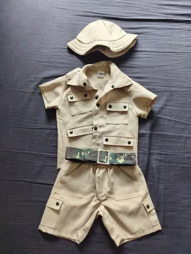 Conjunto safari completo infantil