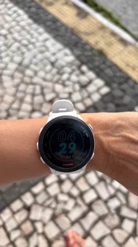 GarminForerunner 55 White Relógio Fitness Monitor Cardíaco