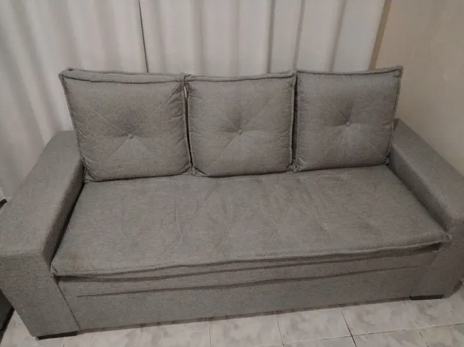 Vendo sofá Turquia 2 e 3 lugares linho conforto novo