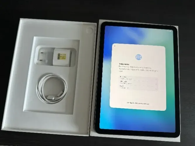 iPad Air M2 11" polegadas Wi-Fi + Cellular 5G, 256GB - Cinza-espacial