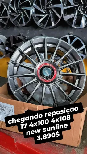 aro 17 new sunline <br>universal 4x100 e 4x108<br><br>3.990$
