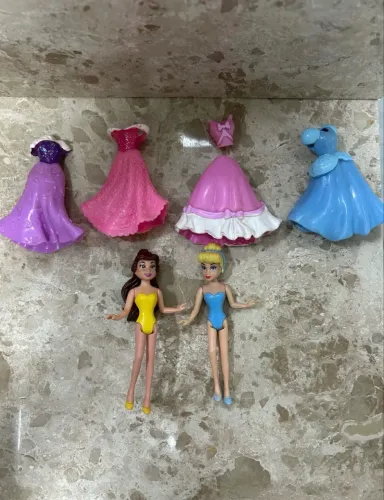 lote bonecas cinderela e bela disney