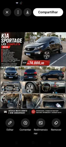 Kia Motors Sportage LX 2.0 16v/ 2.0 16V Flex Aut. 2015