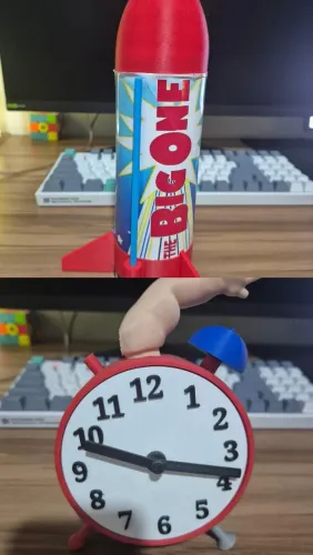 Foguete Big One + Despertador Sid Toy Story