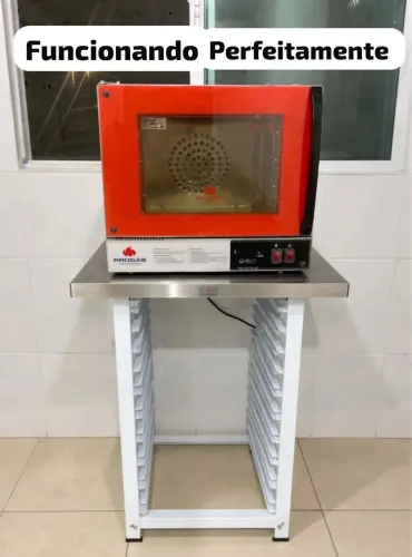 Forno turbo elétrico fast oven Progas PRP4P Vermelho 220V