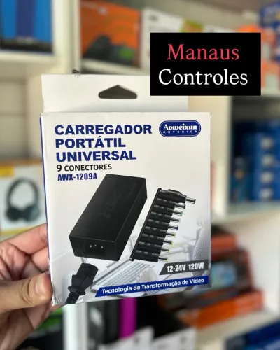 Fonte de Notebook Universal Portátil de 12v a 24v 