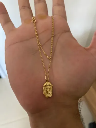 Corrente e pingente ouro 18k