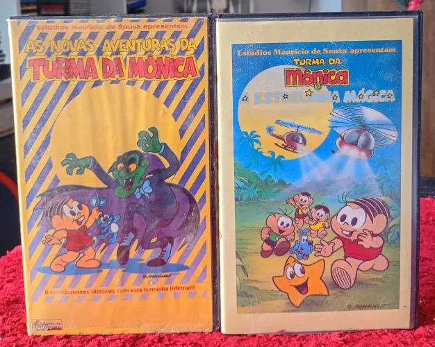 2 Fitas VHS A TURMA DA MÔNICA Originais
