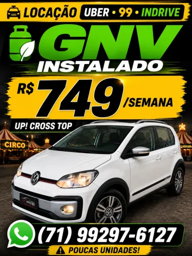 LOCAÇÃO UBER UP! CROSS TOP COM GNV