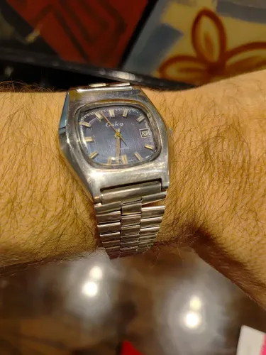 Relógio Suíço Antigo Eska Automático Anos 70 - Todo Original E Revisado