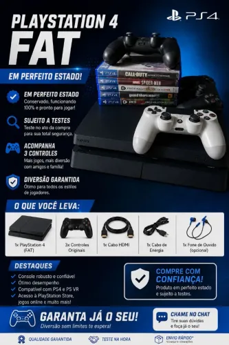 PLAYSTATION 4 FAT 500GB