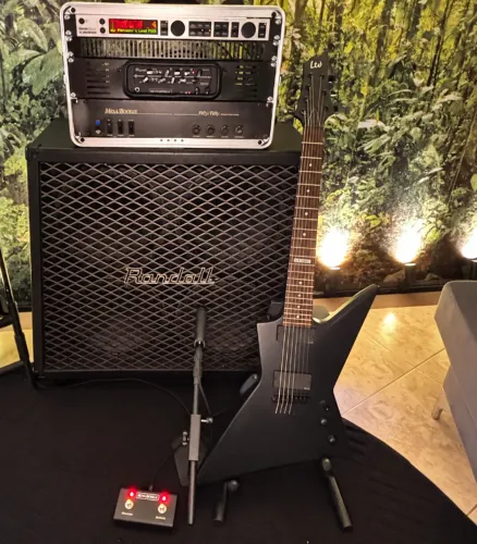 Guitarra 7 Cordas ESP Ltd Explorer EX-307 EMG Gotoh Inox