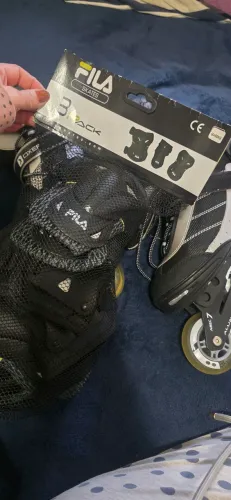 Patins roller Oxer tamanho 40 com equipamento de proteção 
