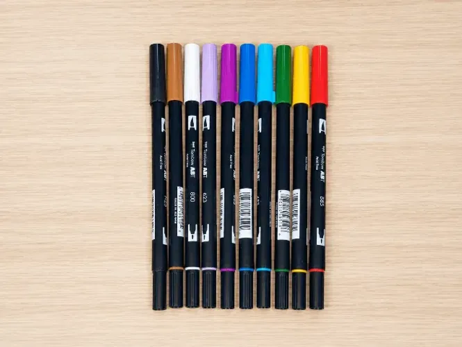 kit 10 canetas tombow dual brush pen