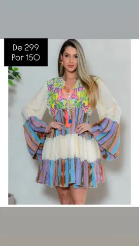 VESTIDOS CURTOS BOHO CHIC