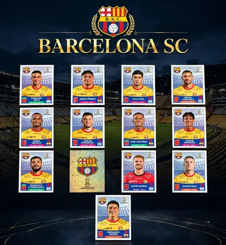 Kit Figurinhas Barcelona de Guayaquil Libertadores 2023