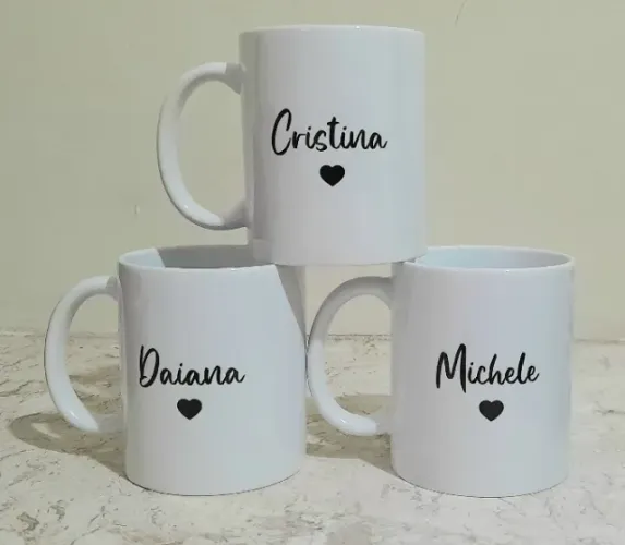 Canecas Porcelana Personalizadas com Nomes
