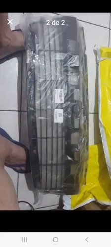 Grade tela central Para choque Peugeot 207 09 a 12 preto