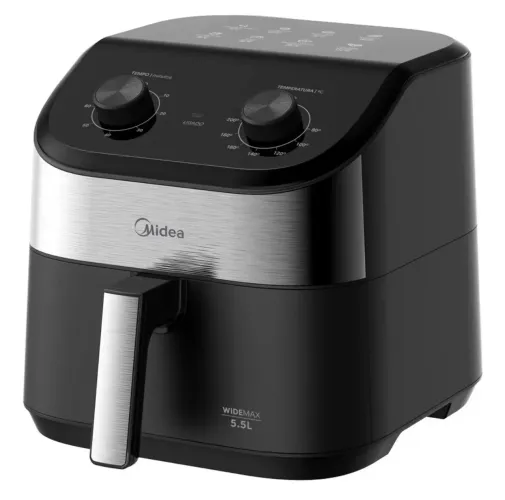 Fritadeira Air Fryer 5,5l Widemax Com Interior De Alumínio 1900w Midea