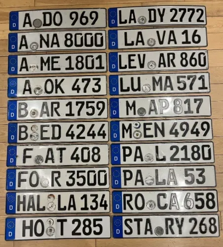 Placa de carro original veículos Alemanha para coleção - carros, veículo, Europa