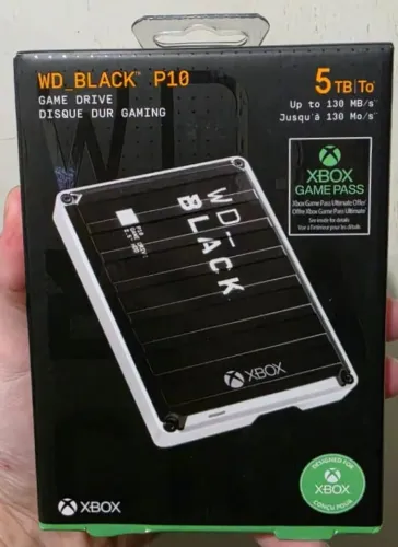 [LACRADO] WD BLACK Disco rígido externo portátil de 5TB P10 para Xbox - WDBA5G0050BBK-WESN