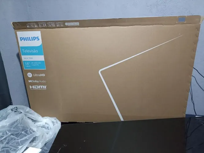 Smart TV Philips 58" 4k (NOVA - RETIRSDA DE PEÇAS)