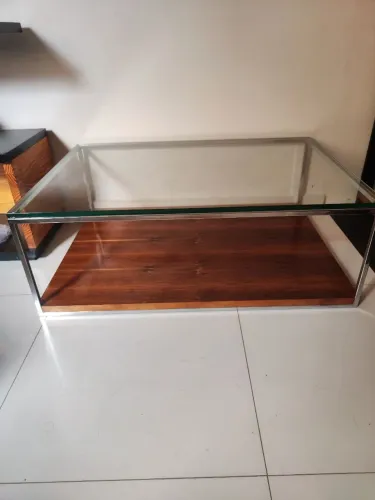 Mesa de centro Industrial de vidro