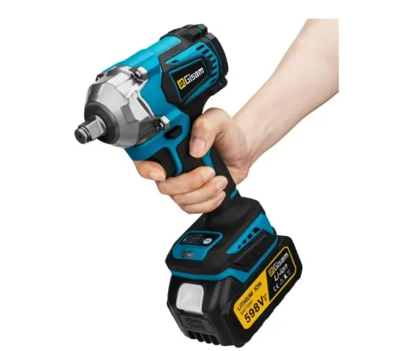 Chave De Impacto Gisam 1200 Nm 1/2 Com 1 Bateria 598vf