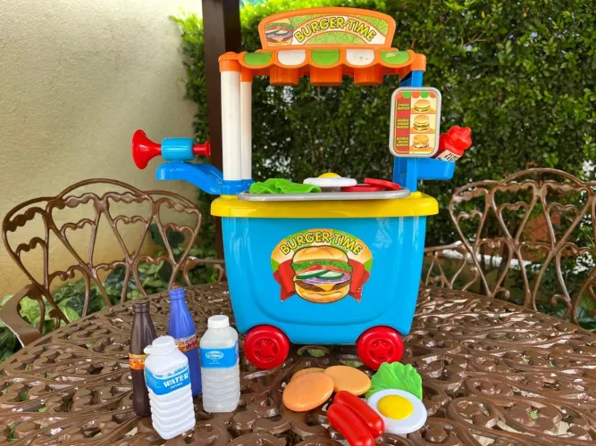 FOOD TRUCK CREATIVE FUN - HAMBURGUERIA - MULTIKIDS carrinho de brinquedo