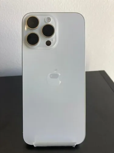 iPhone 15 Pro Max 256GB Branco Seminovo 83% -30 dias de garantia- retire em loja