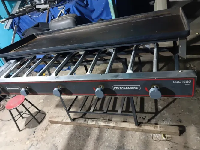 Chapa profissional bifeteria Gás CBG 1.500 medida 15mt