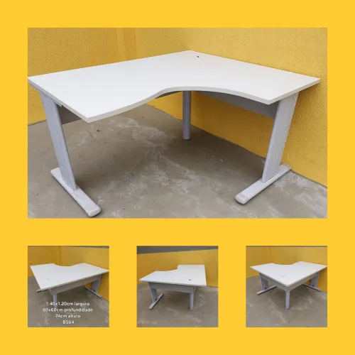Mesa escritório em L 1.40x1.20cm