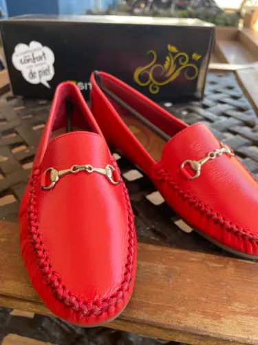 Mocassín Femenino Vermelho Nro 35