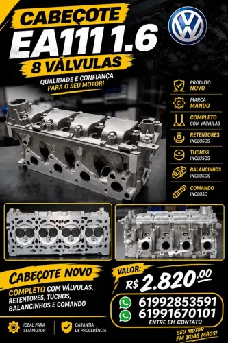 CABEÇOTE COMPLETO EA111 1.6