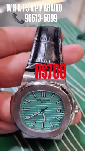 Relógio PATEK PHILIPPE AUTOMÁTICO - MODELO TIFFANY PULSEIRA DE COURO